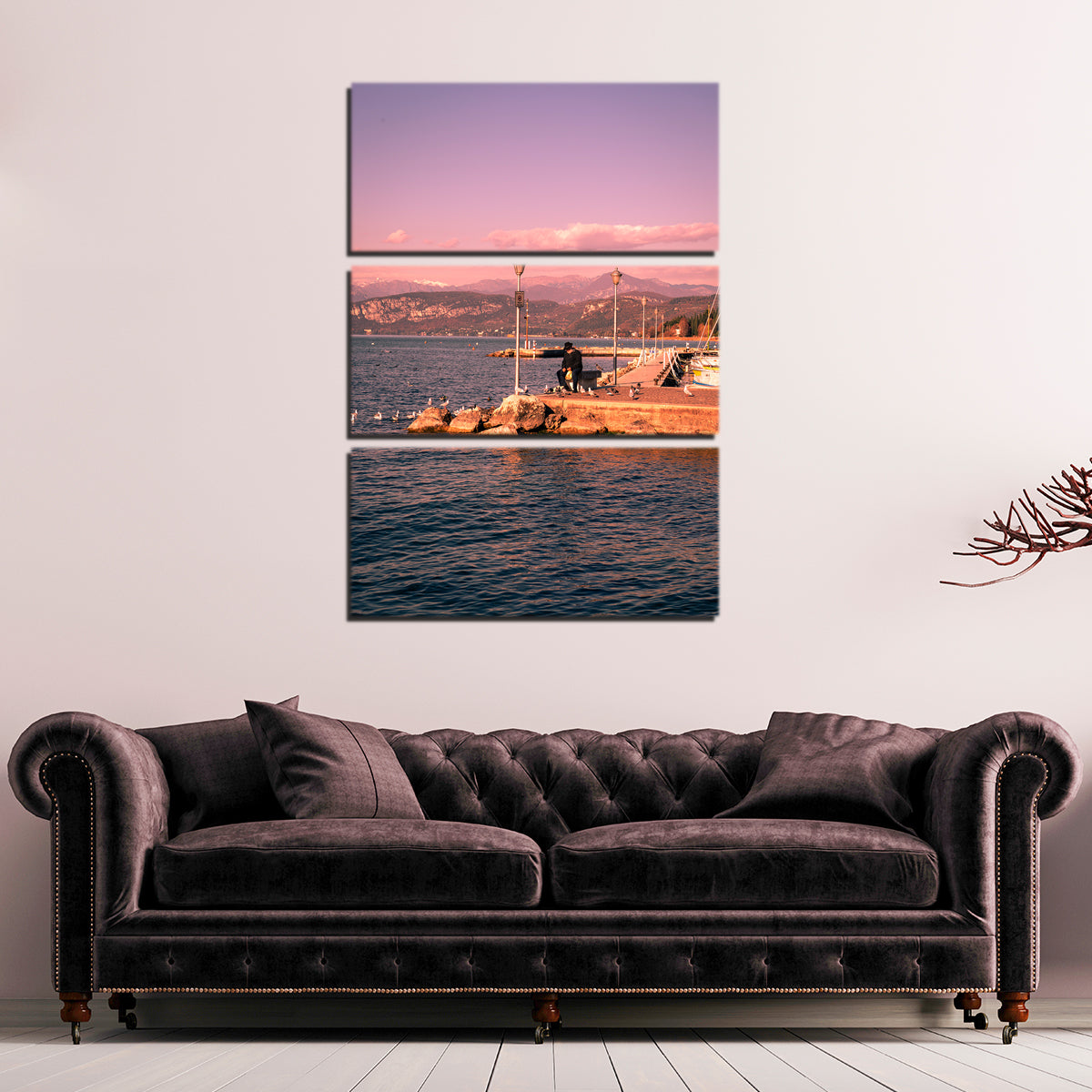 Stunning The Old Man and the Lake Wall Art by Stefano Baltieri