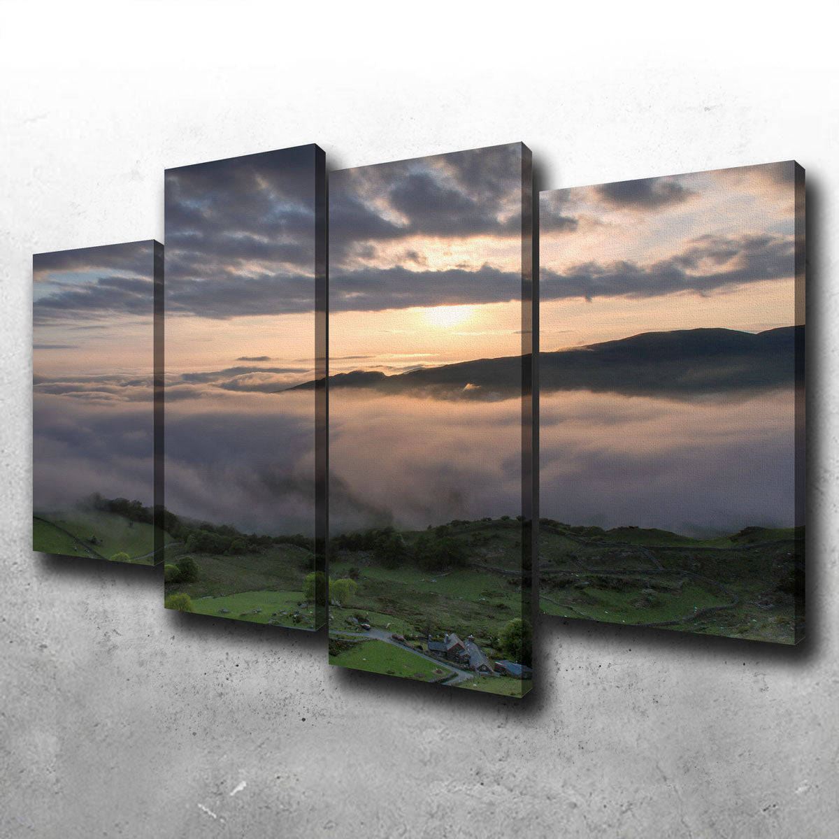 Stunning Fields of Snowdonia Wall Art by Mike Cotton