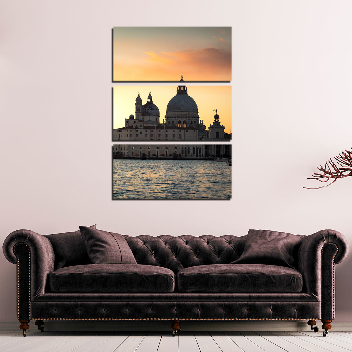 Stunning Venice Sunset Wall Art by Enzo Romano