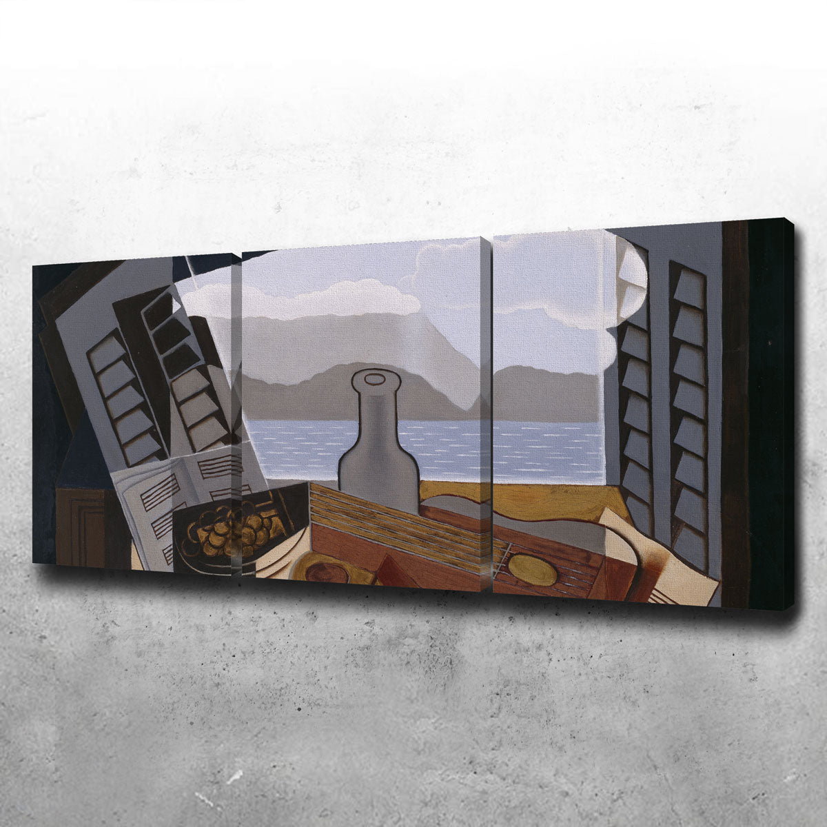 Exquisite La Fenêtre ouverte Wall Art by Juan Gris