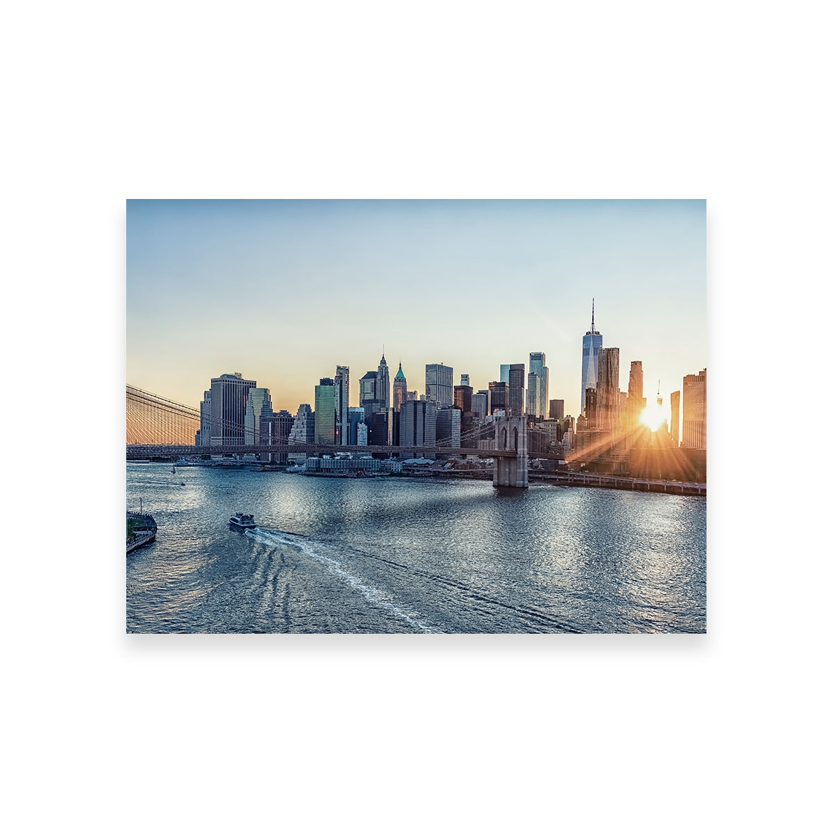 Stunning Sunset In New York Wall Art for Home Decor