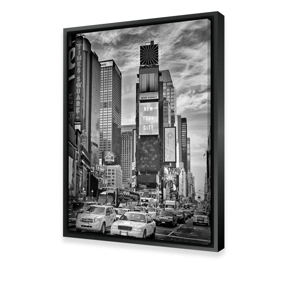 Stunning Times Square Monochrome Wall Art by Melanie Viola