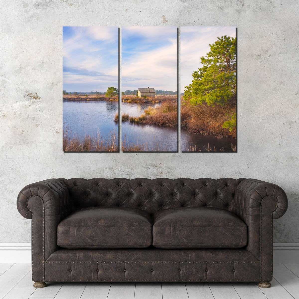 Stunning Cranberry Bog Pumpshack Sunrise Wall Art by Shaun Mayer