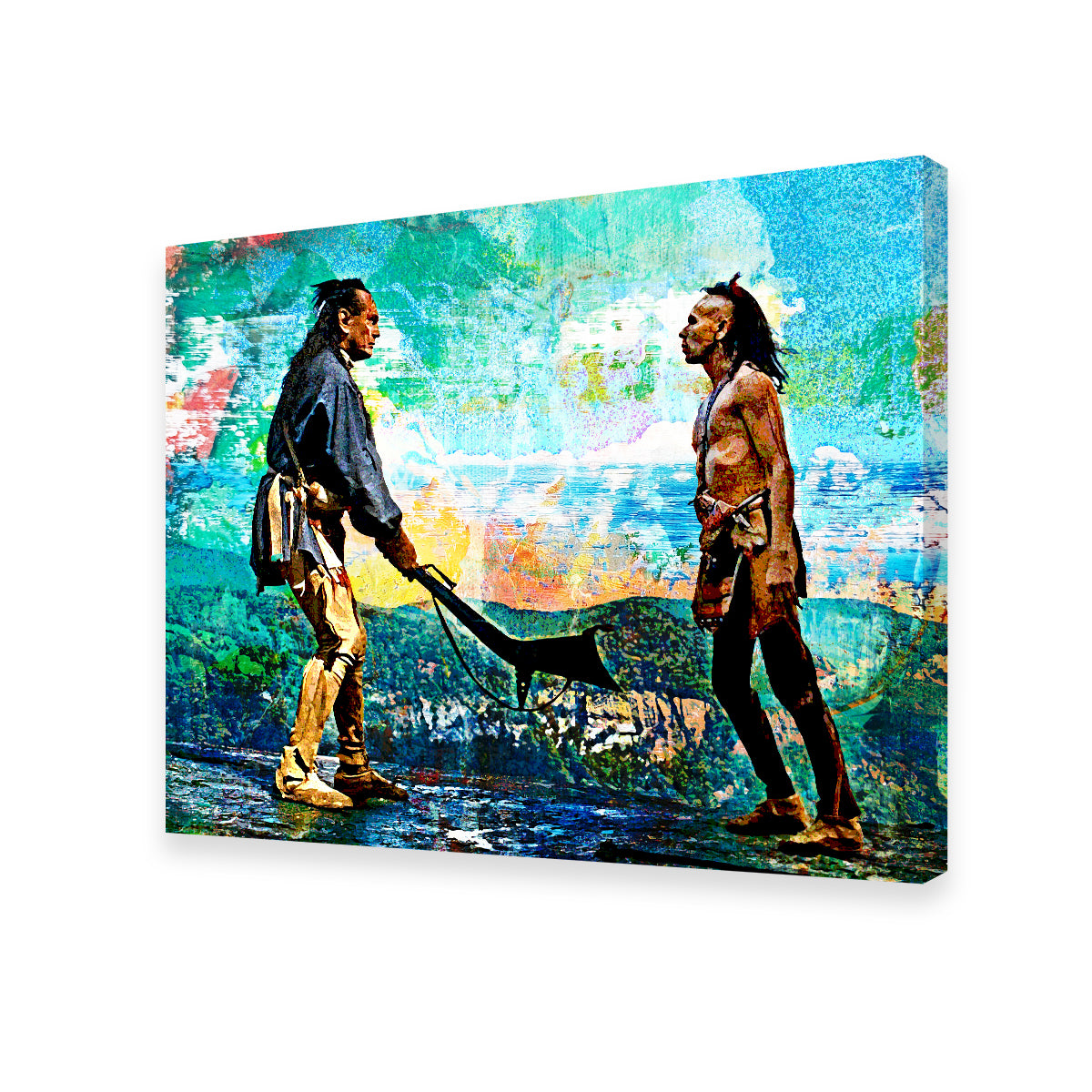 Vintage Blues 'Last of the Mohicans' Wall Art for Unique Home Decor