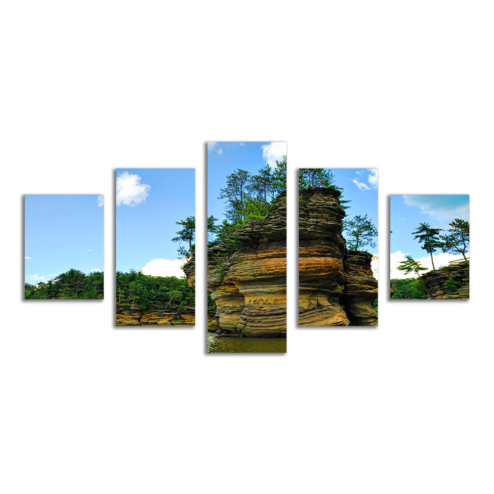 Exquisite Wisconsin Dells Sandstone Formation Wall Art for Stunning Home Decor