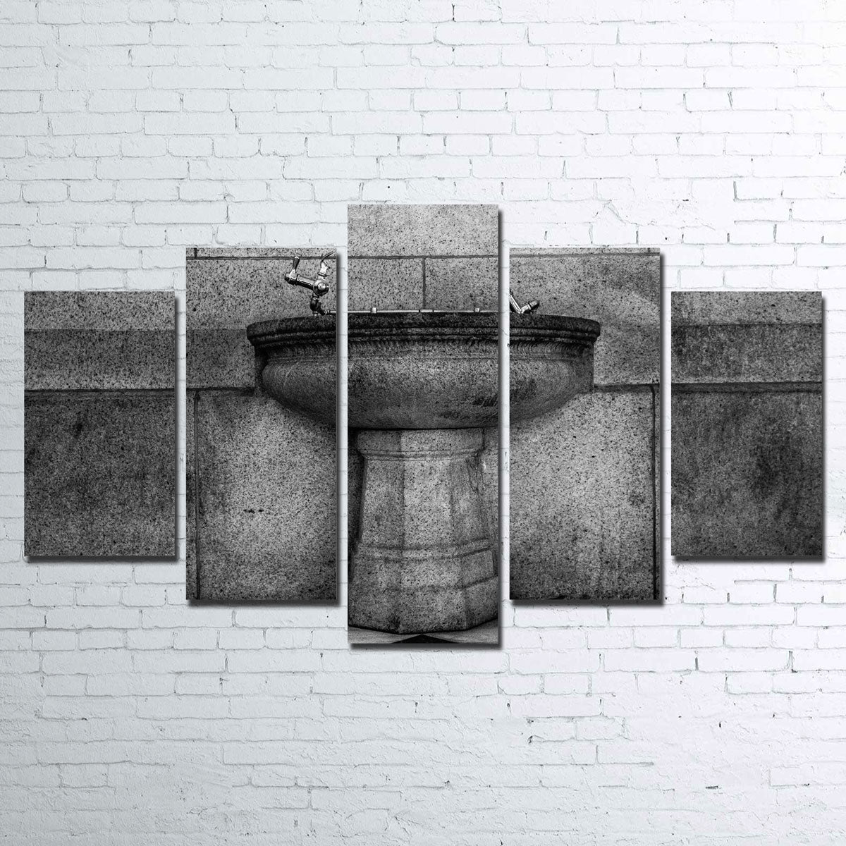 Exquisite Vintage Fountain Wall Art by Dennis Maida