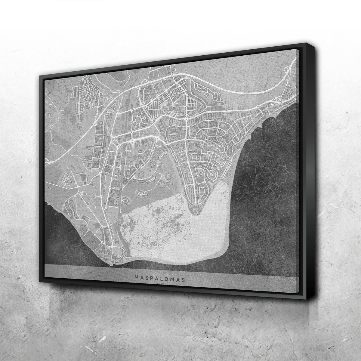 Exquisite Maspalomas Map 2 Wall Art for Your Home Decor