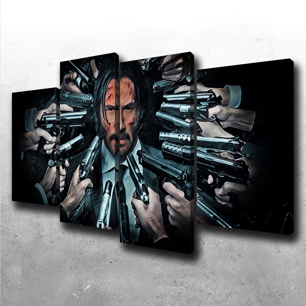 John Wick Themed Wall Art - Premium Museum Quality Canvas Print