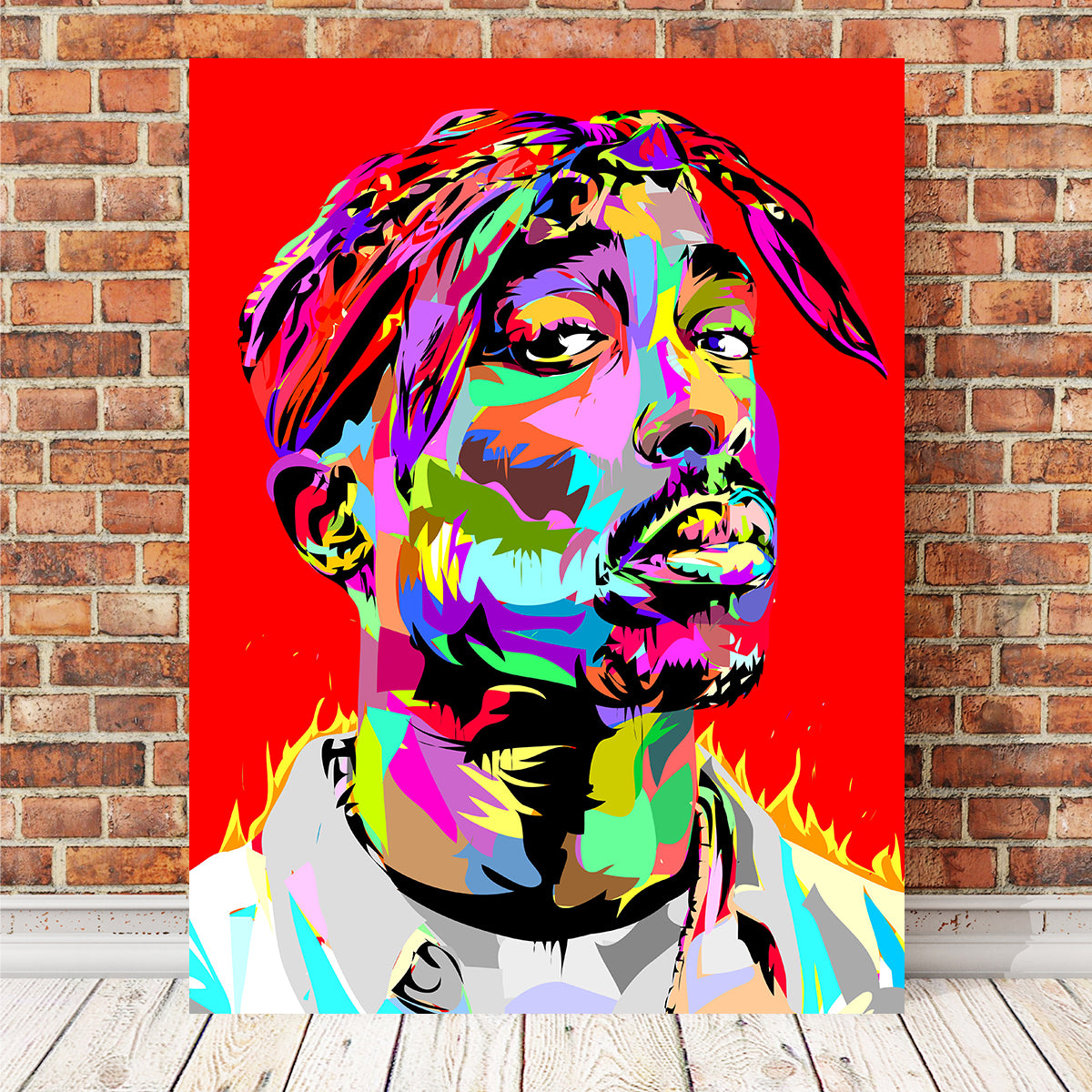 Stunning Tupac Red Wall Art for Your Home Decor