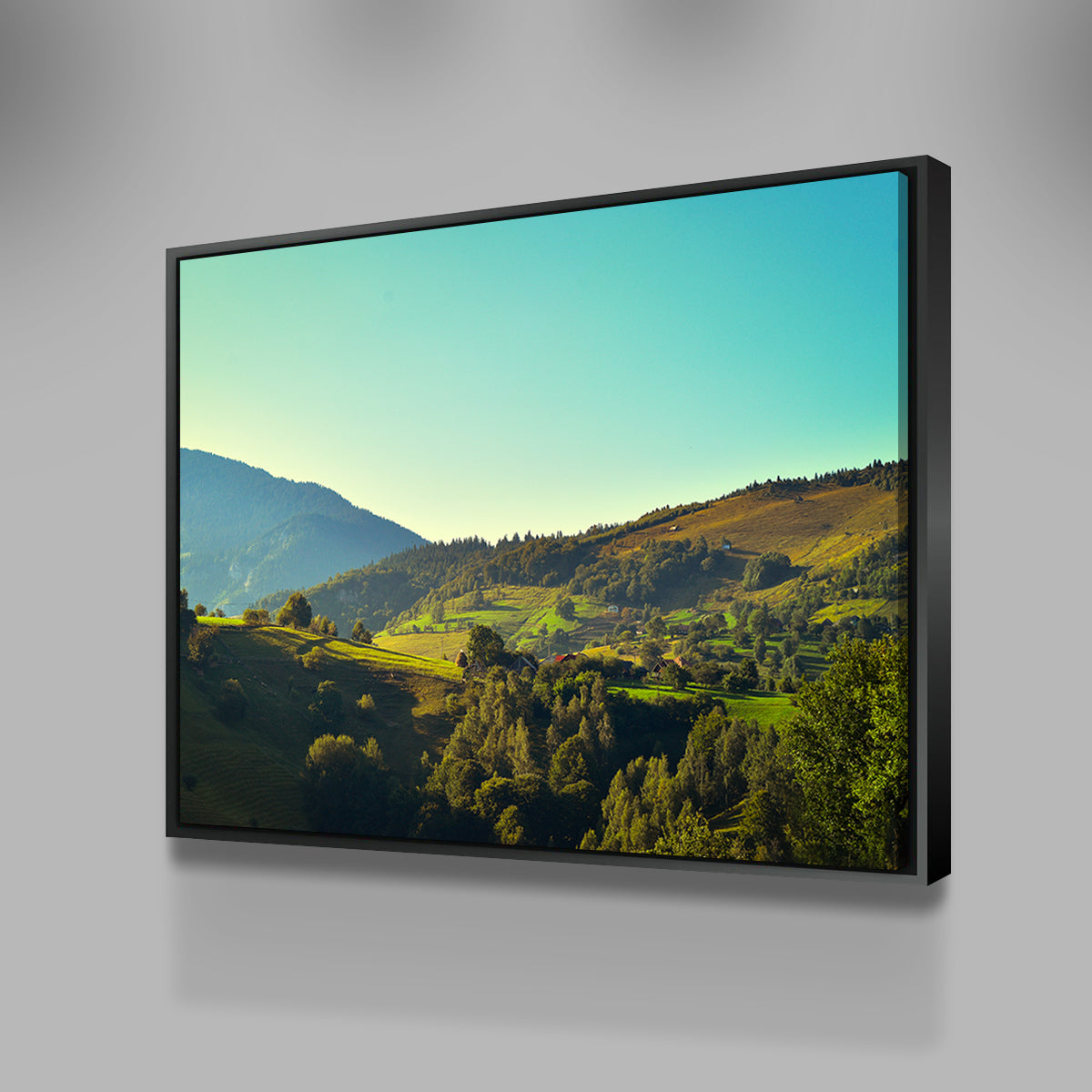Exquisite 'Sunshine on Magura, Romania' Wall Art for Your Home Decor