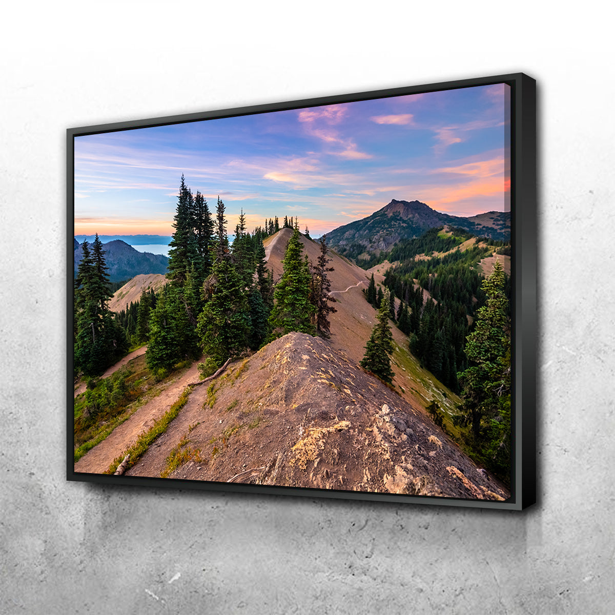 Stunning Mountaintop Sunset Wall Art by Lucas Moore