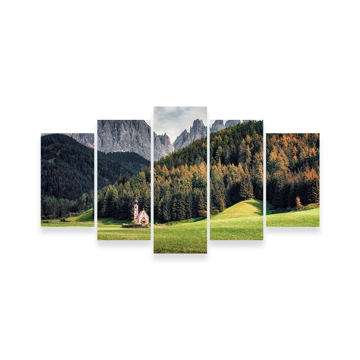 Exquisite Val Di Funes Wall Art by Manjik Pictures