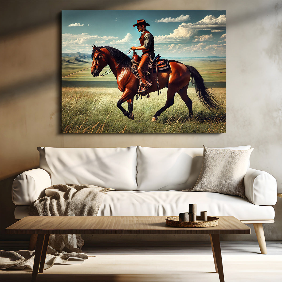 Stunning Cowboy and Quarter Horse Wall Art for Your Home Decor