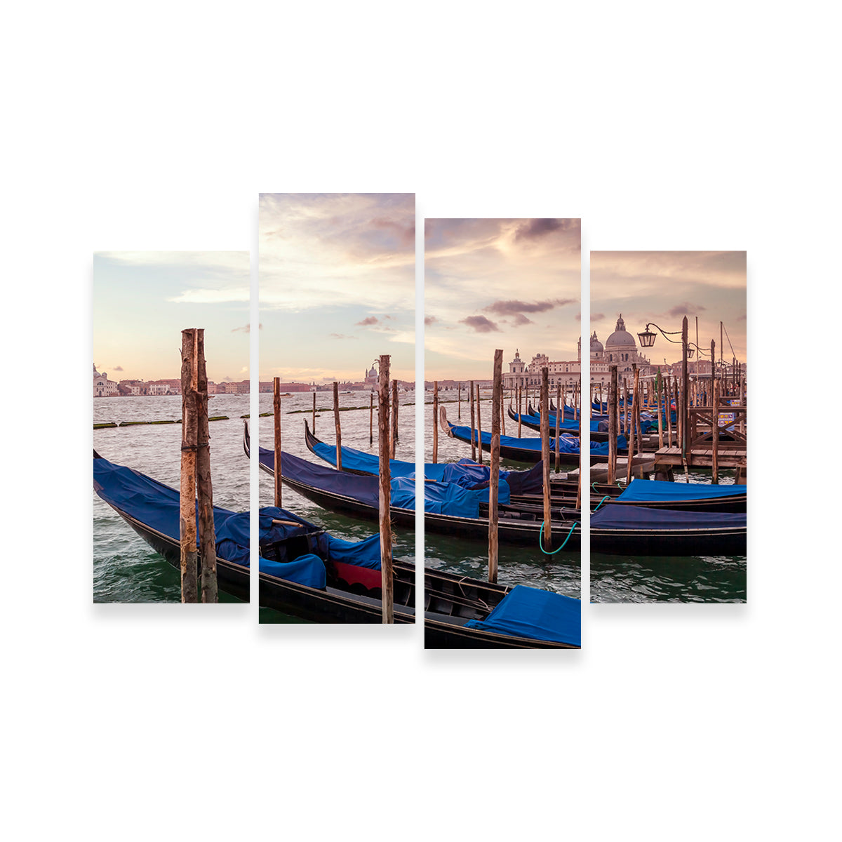 Exquisite Venice Gondolas & Santa Maria Della Salute Wall Art by Melanie Viola