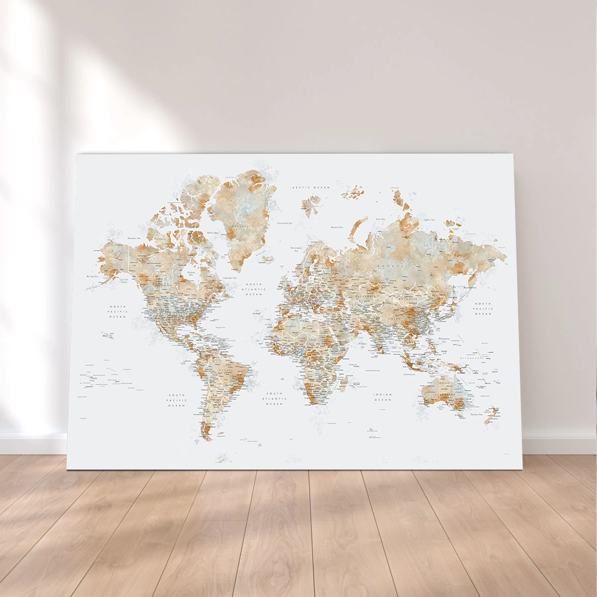 Exquisite World Map 46 Wall Art by Blursbyai