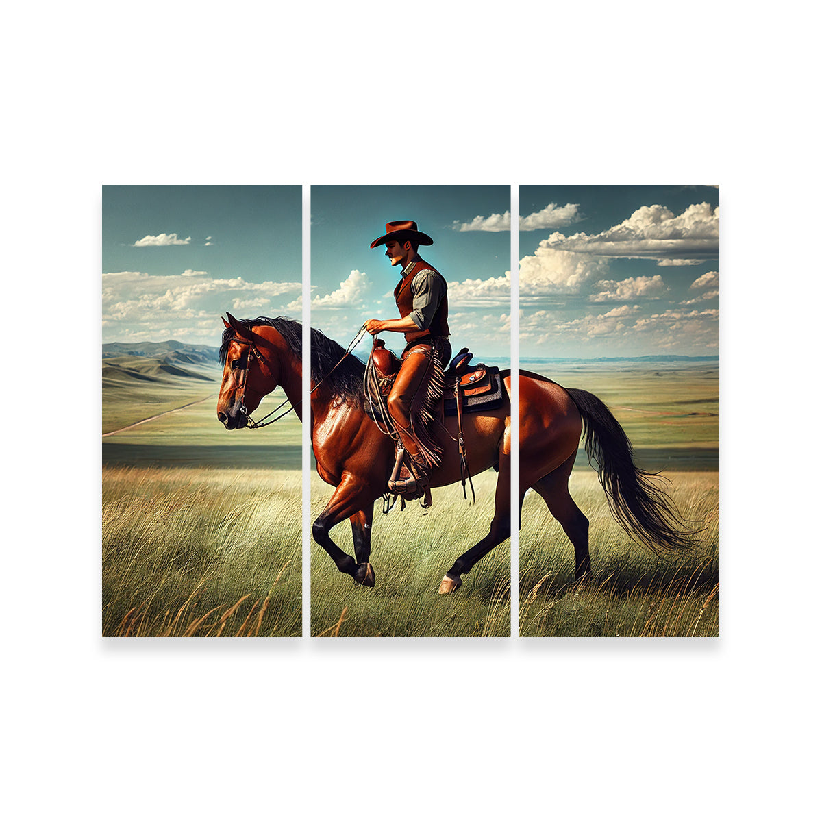 Stunning Cowboy and Quarter Horse Wall Art for Your Home Decor