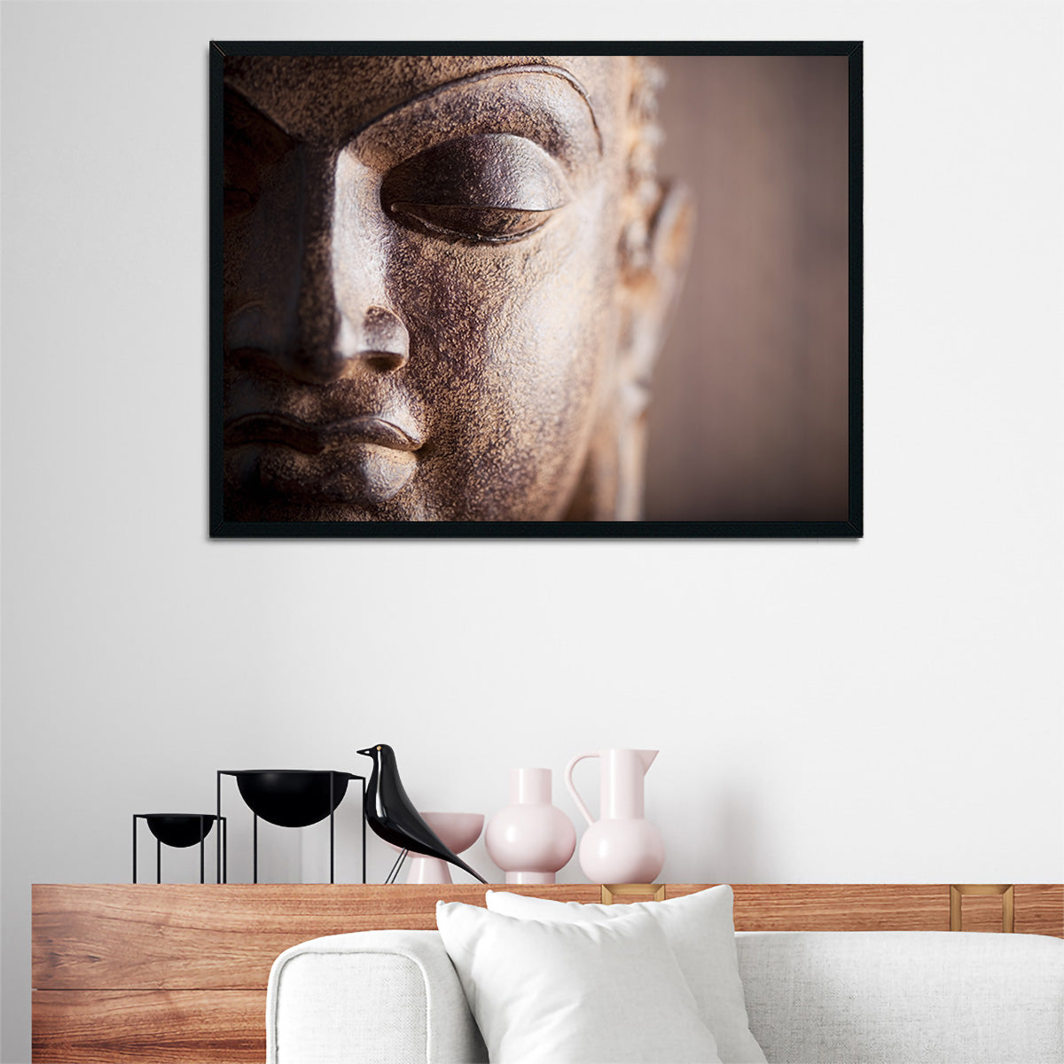 Exquisite Buddha's Head Canvas Print