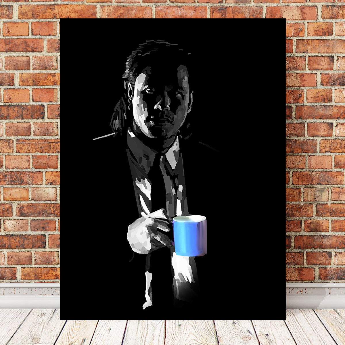 Stunning Vincent With His Mug Wall Art by Andy Brackpool