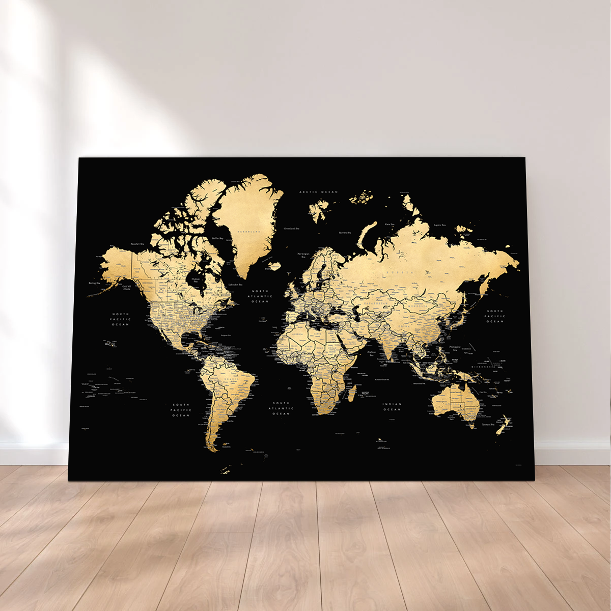 Stunning World Map 34 Wall Art by Blursbyai