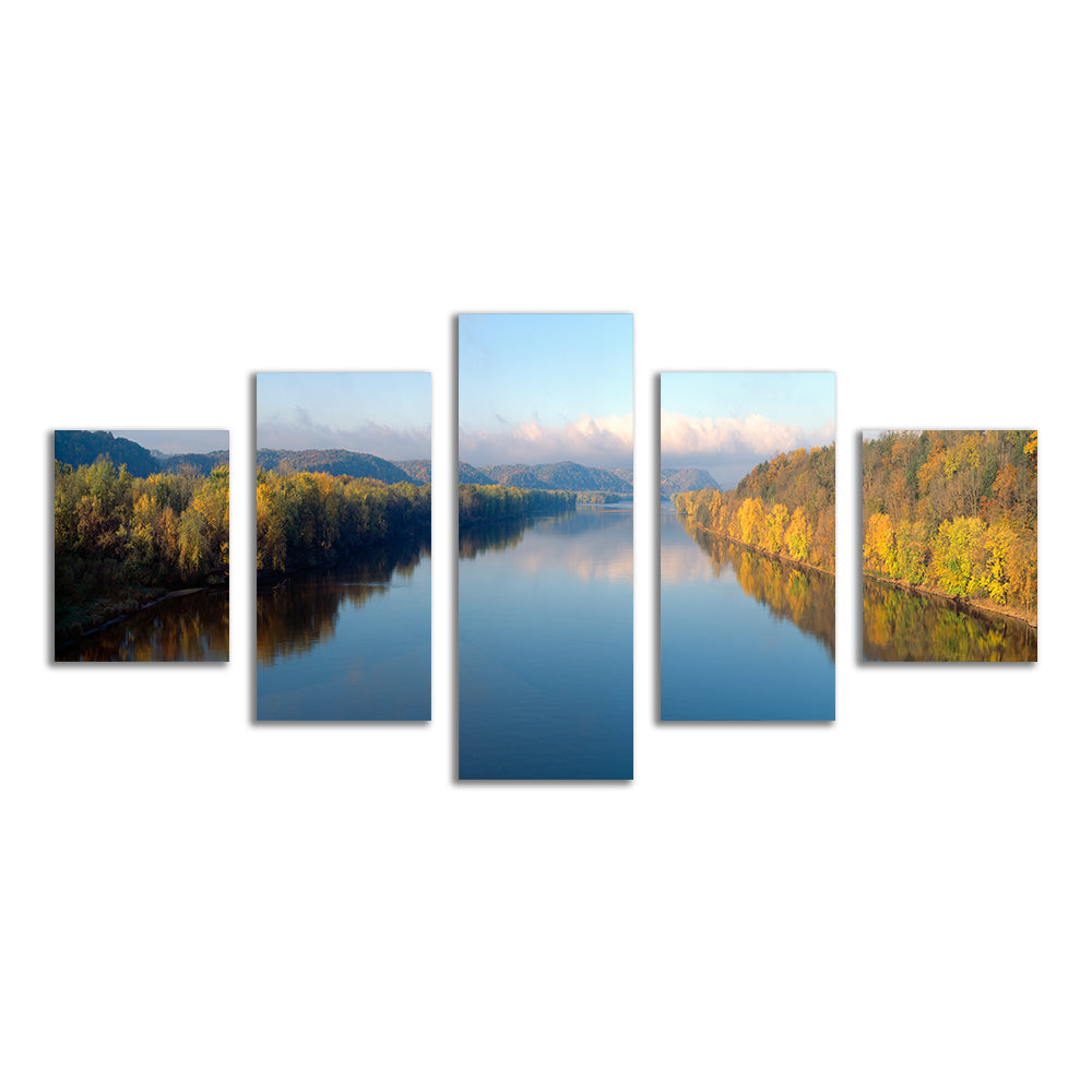 Exquisite Wisconsin River Wall Art - Handmade with Sustainable Pine