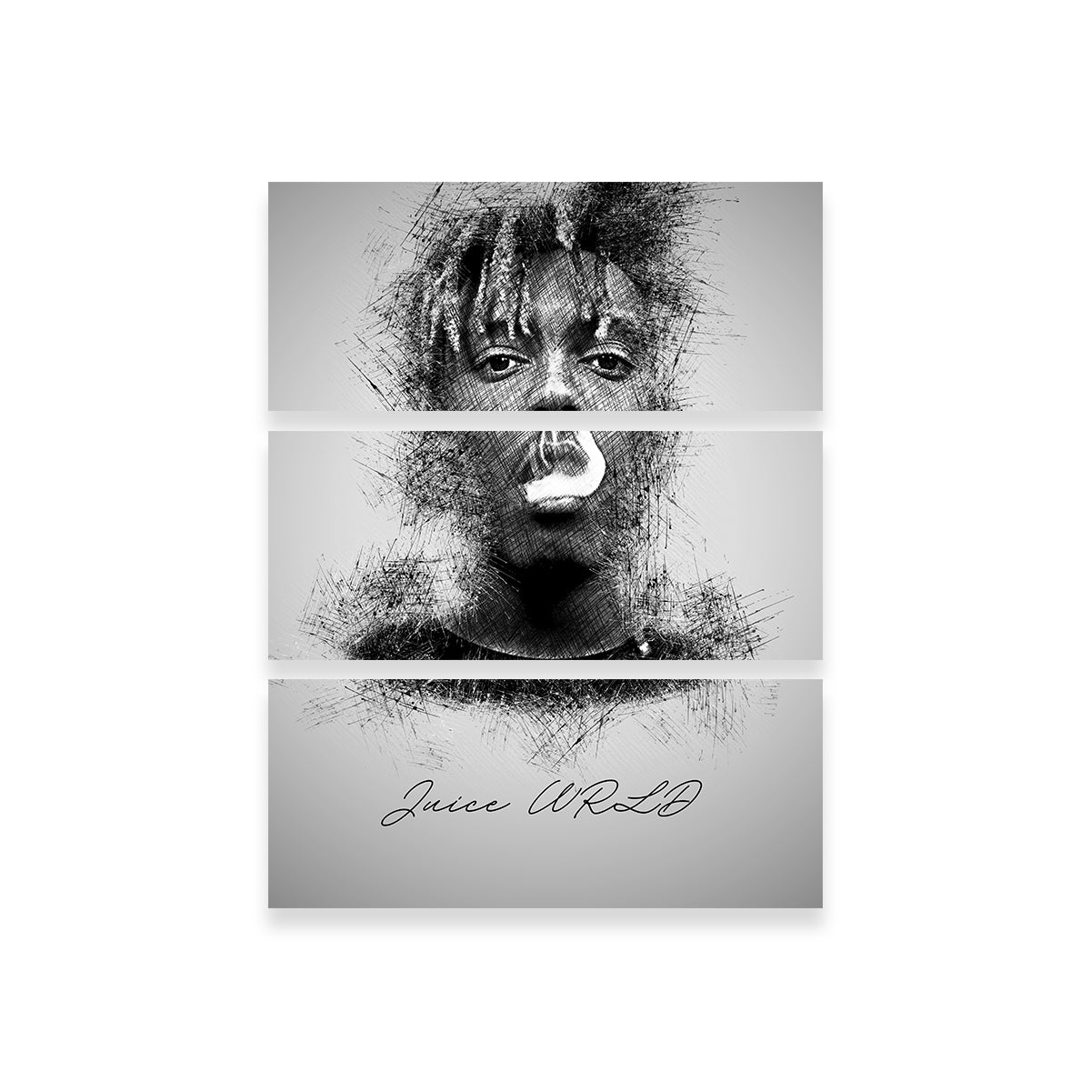 Unique Juice WRLD Sketch Wall Art for Home Decor