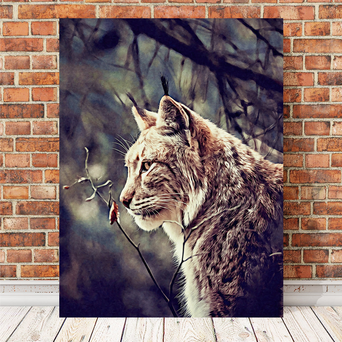 Stunning Lynx Wall Art by Denise Dundon