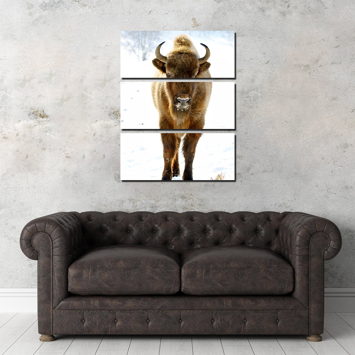 Exquisite European Bison Wall Art for Home Decor