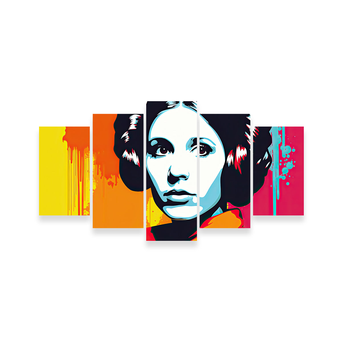 Leia Warhol Inspired Contemporary Wall Art by Ralph & Laura Design