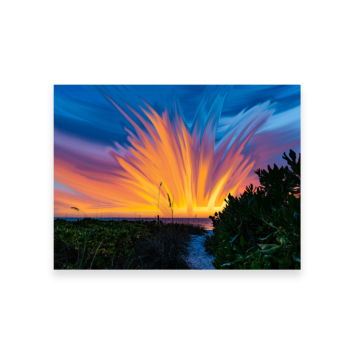 Stunning Fire Sky Wall Art by Eileen Rollin