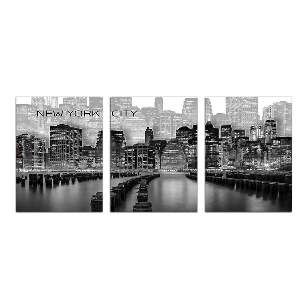 Stunning Manhattan Skyline Graphic Art Canvas Wall Art by Melanie Viola