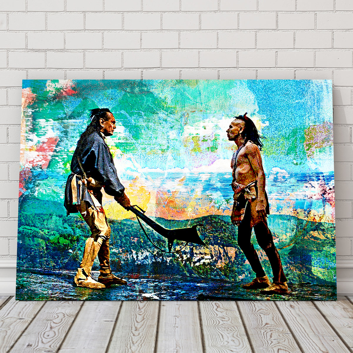 Vintage Blues 'Last of the Mohicans' Wall Art for Unique Home Decor