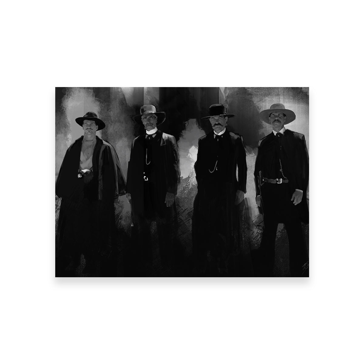 Stunning Tombstone Gang Wall Art by Andy Brackpool