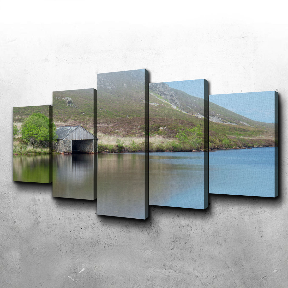 Stunning Cregennan Boat House Wall Art by Mike Cotton