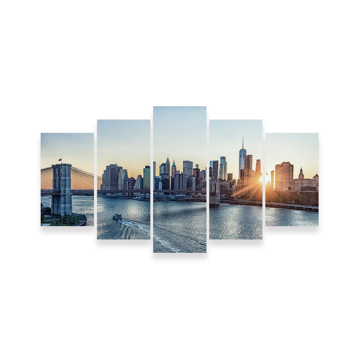 Stunning Sunset In New York Wall Art for Home Decor