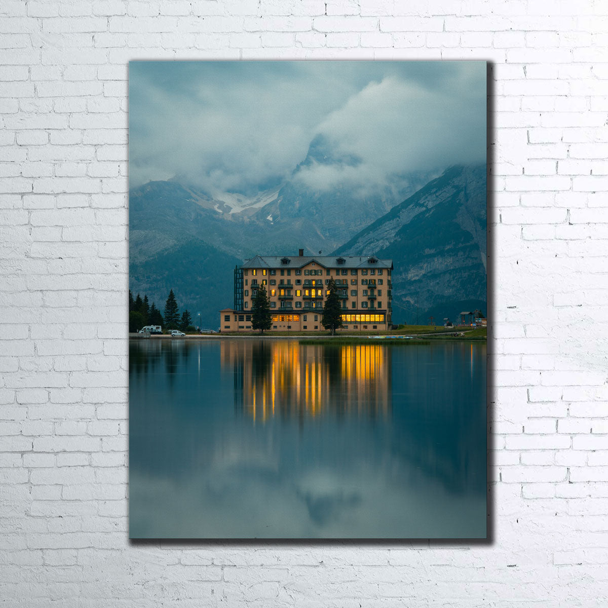 Stunning Lake Misurina Wall Art by Enzo Romano