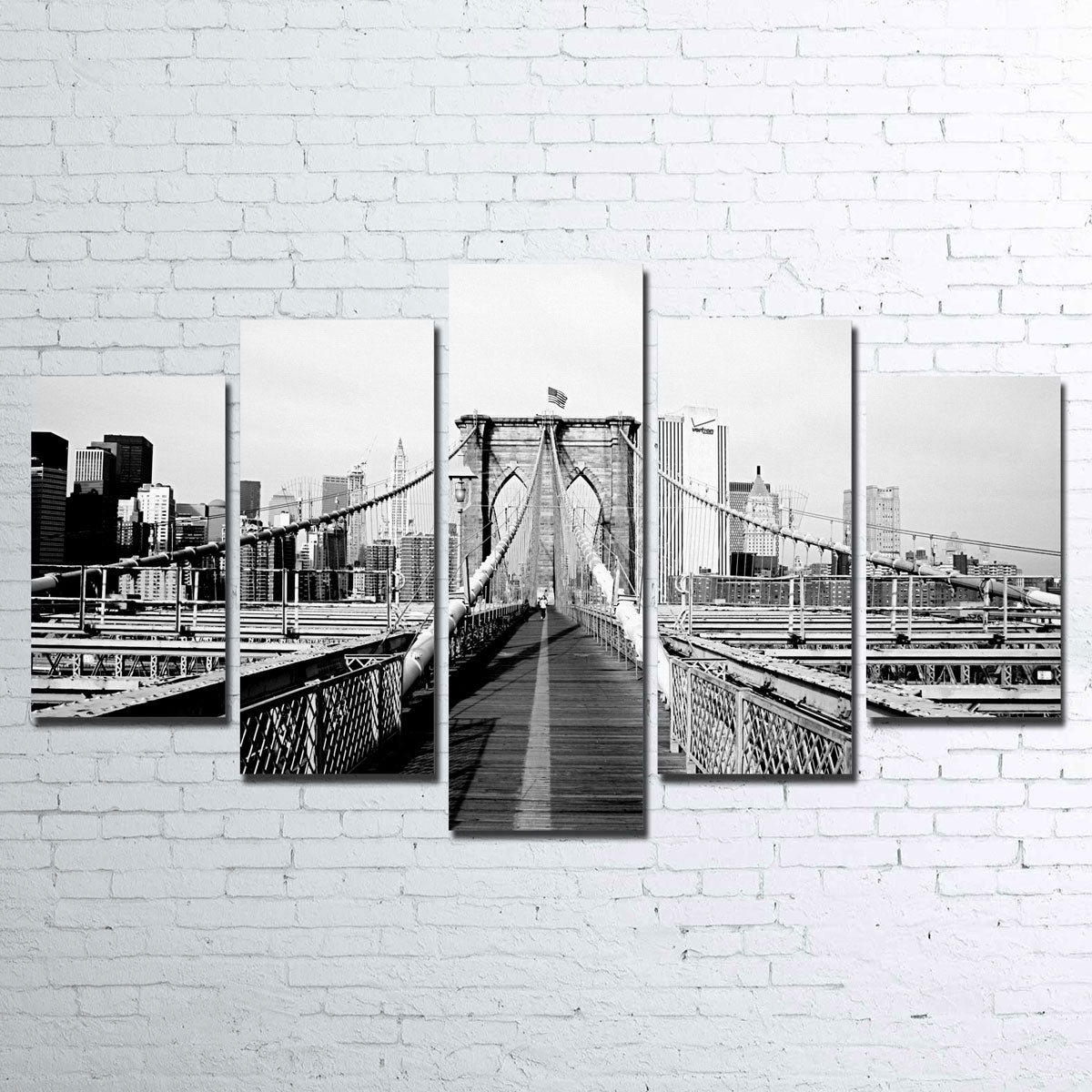 Stunning Brooklyn Bridge Flag Wall Art for Home Decor