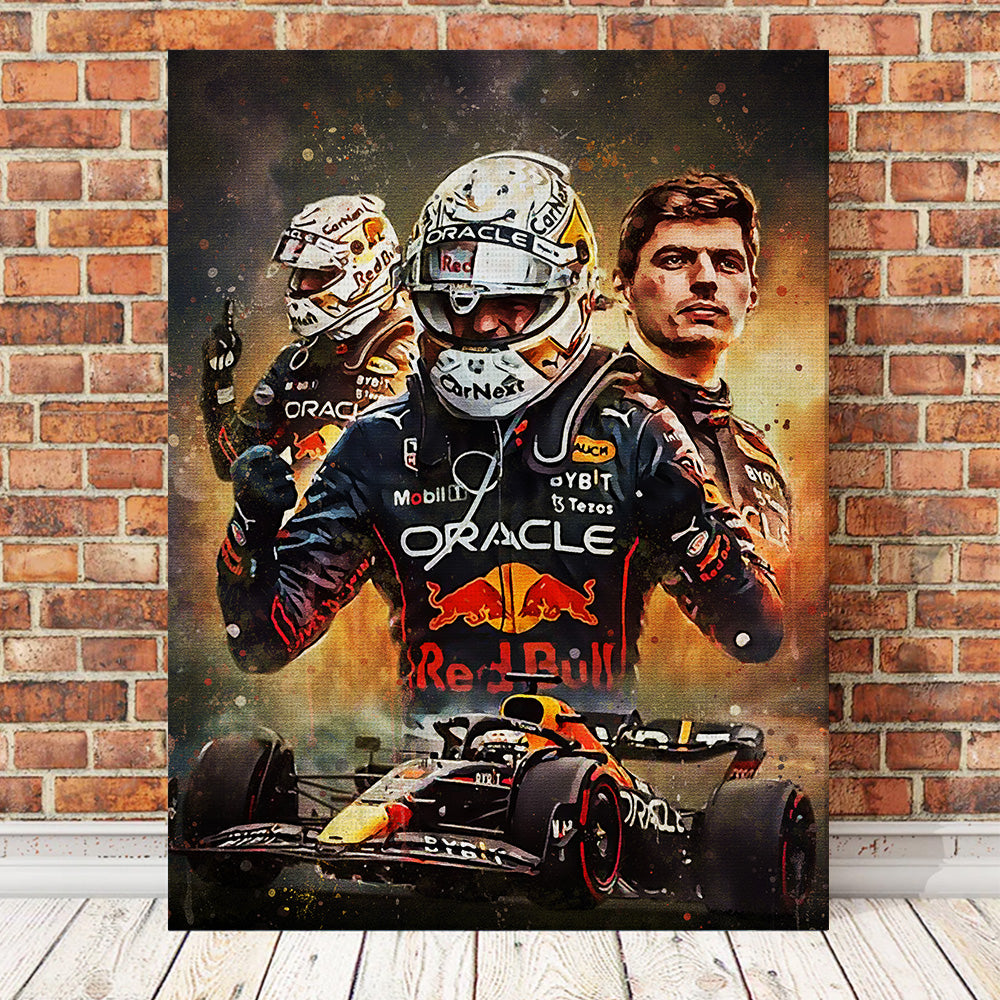 Max Verstappen F1 Racing Wall Art - Stunning Canvas Print