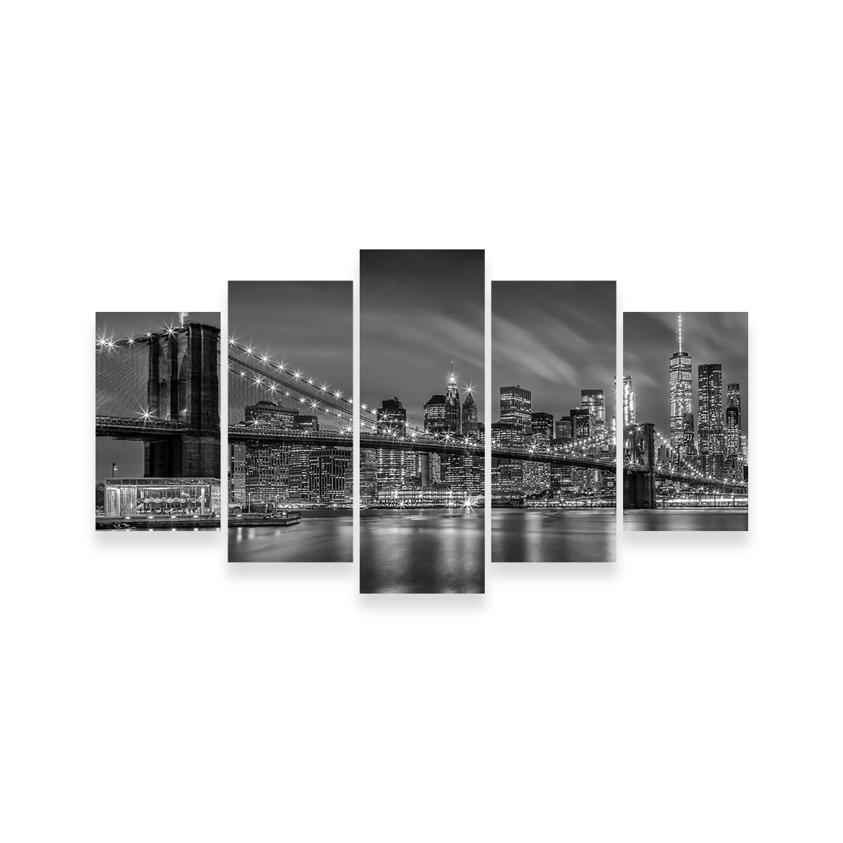 Stunning Brooklyn Bridge Monochrome Wall Art for Home Decor
