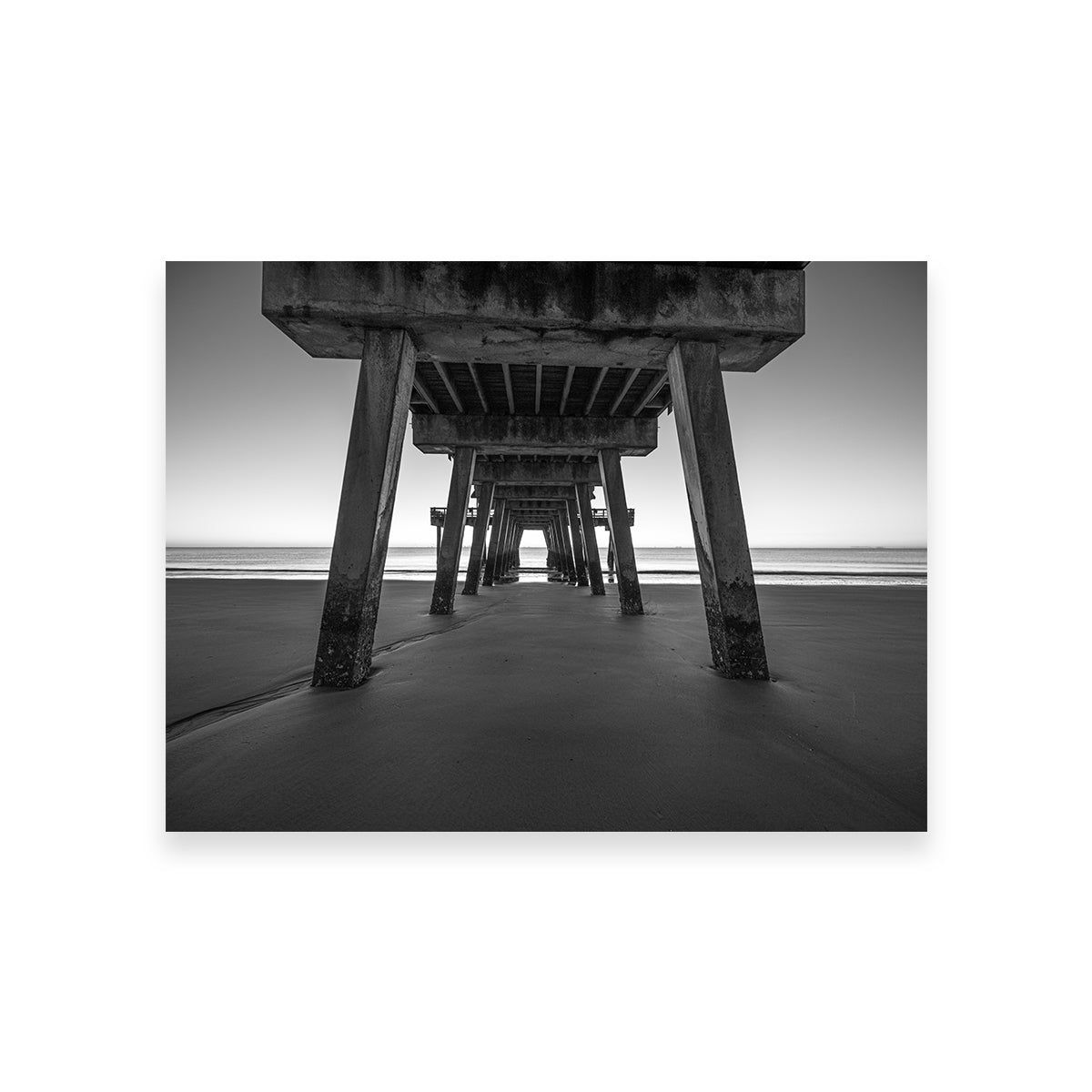 Stunning Tybee Island Black & White Wall Art by Barry Pack