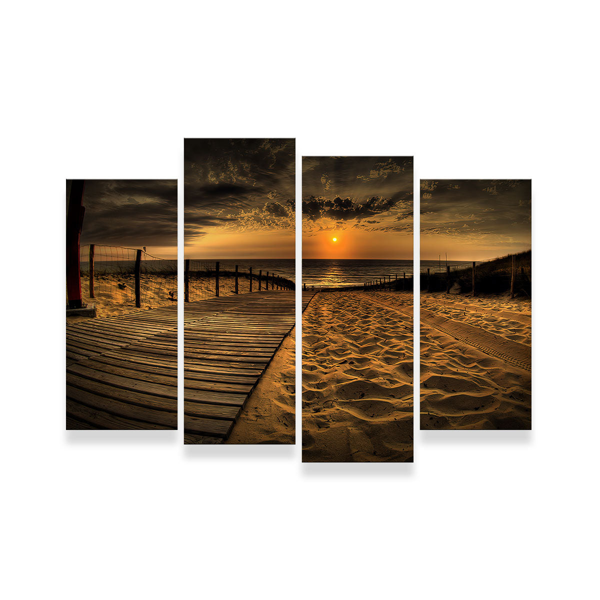 Gorgeous Sunset Beach Wall Art for Stunning Home Decor