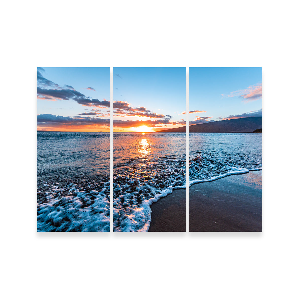 Stunning Maui Beach Sunset Wall Art by Lucas Moore