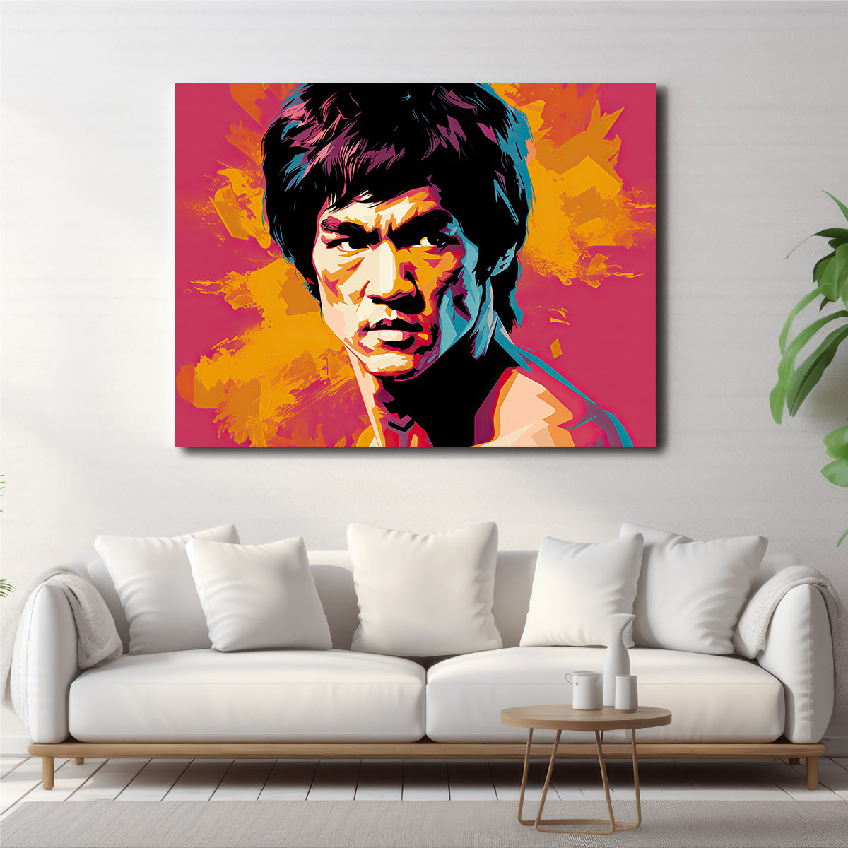 Bruce Fierce Wall Art by Ralph & Laura Design - Museum-Quality Canvas