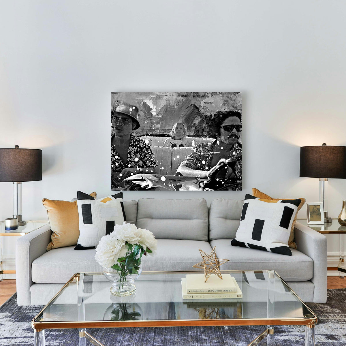 Striking Fear and Loathing Grayscale Wall Art for Stunning Decor