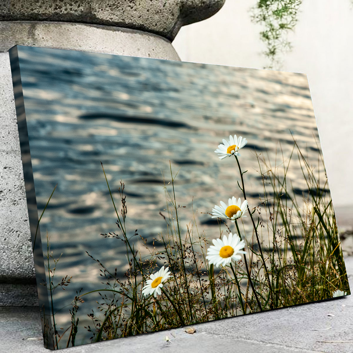 Stunning Lake Flowers Wall Art by Kyle Sherry