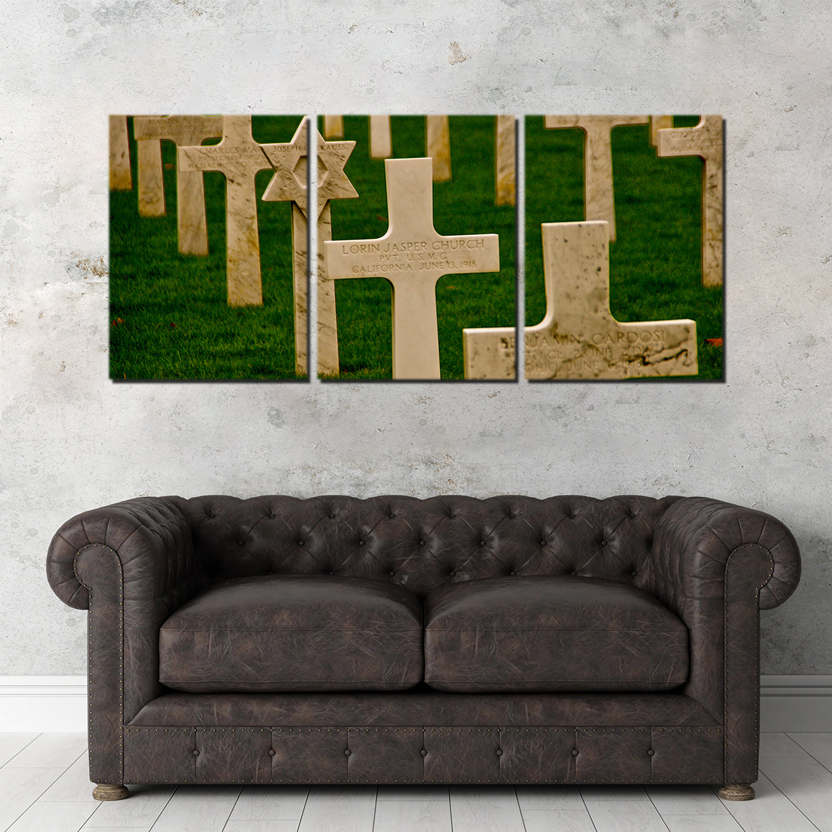 Exquisite WWI American Cemetery in France Wall Art by David Campbell