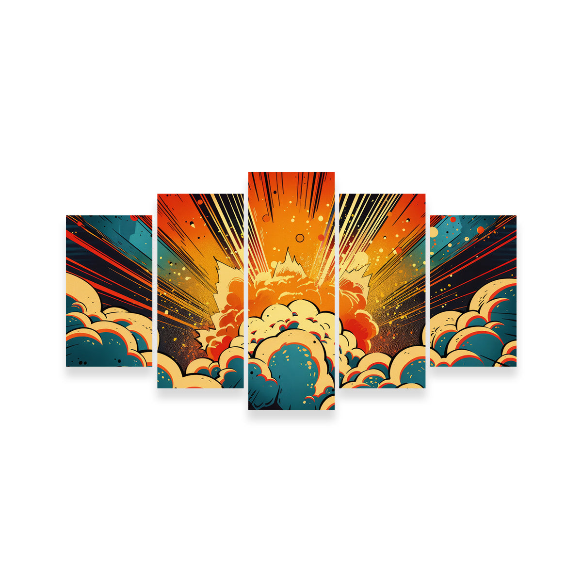 Explosive Comic Book - Museum Quality Canvas Print