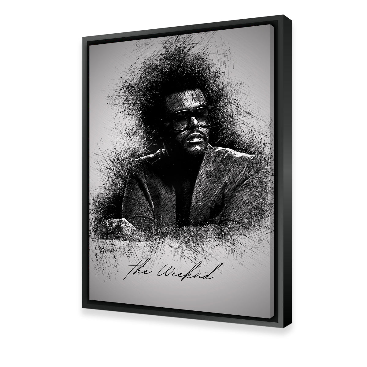 Stylish The Weeknd Shades Wall Art for Trendy Decor