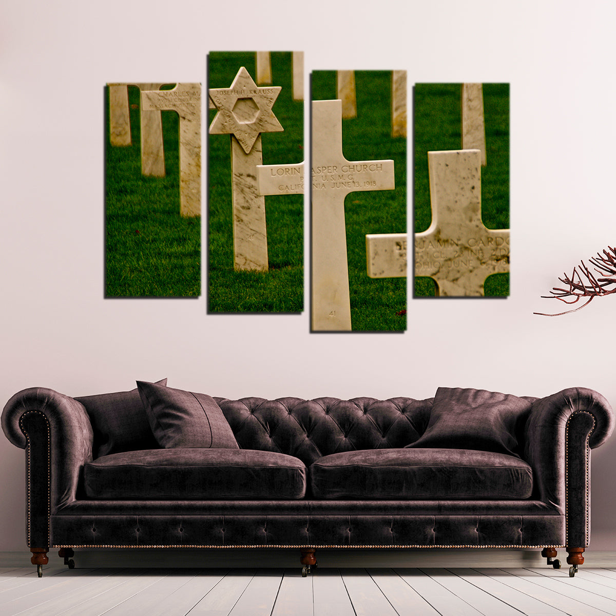 Exquisite WWI American Cemetery in France Wall Art by David Campbell
