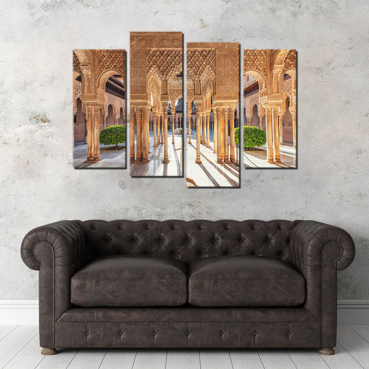 Enchanting Sunlight in the Alhambra Wall Art - Captivating Decor Piece