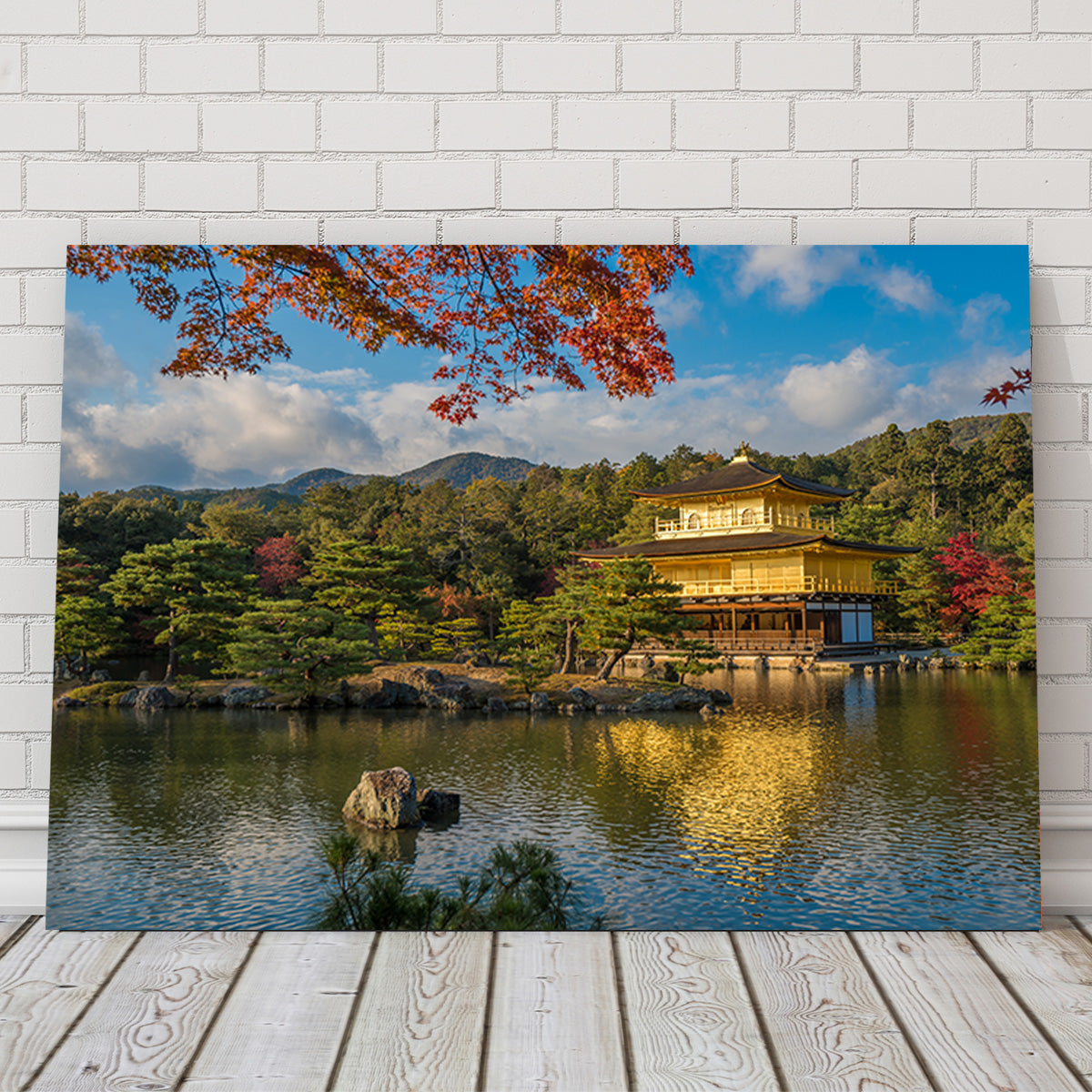 Exquisite Kinkaku-ji Buddhist Temple Wall Art Print